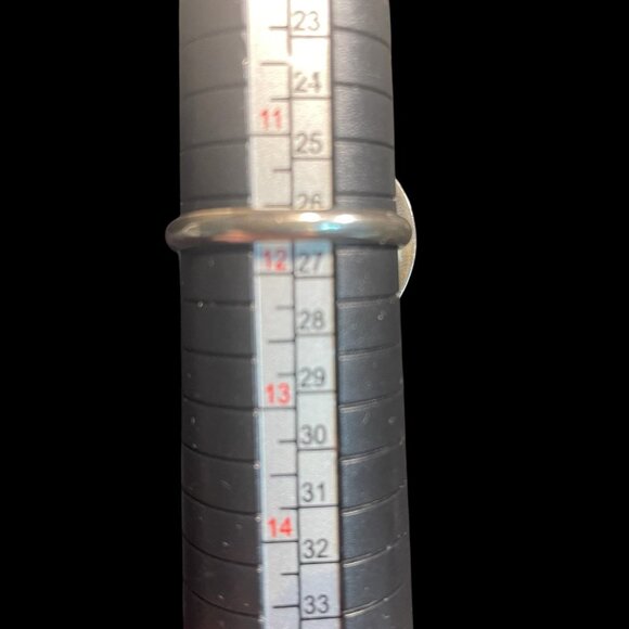 Handcrafted Pink & Black Sterling Silver Statement Ring Artistic Gift Modern - Picture 4 of 8